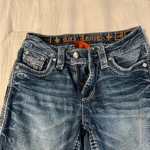 Rock Revival Blue Jeans